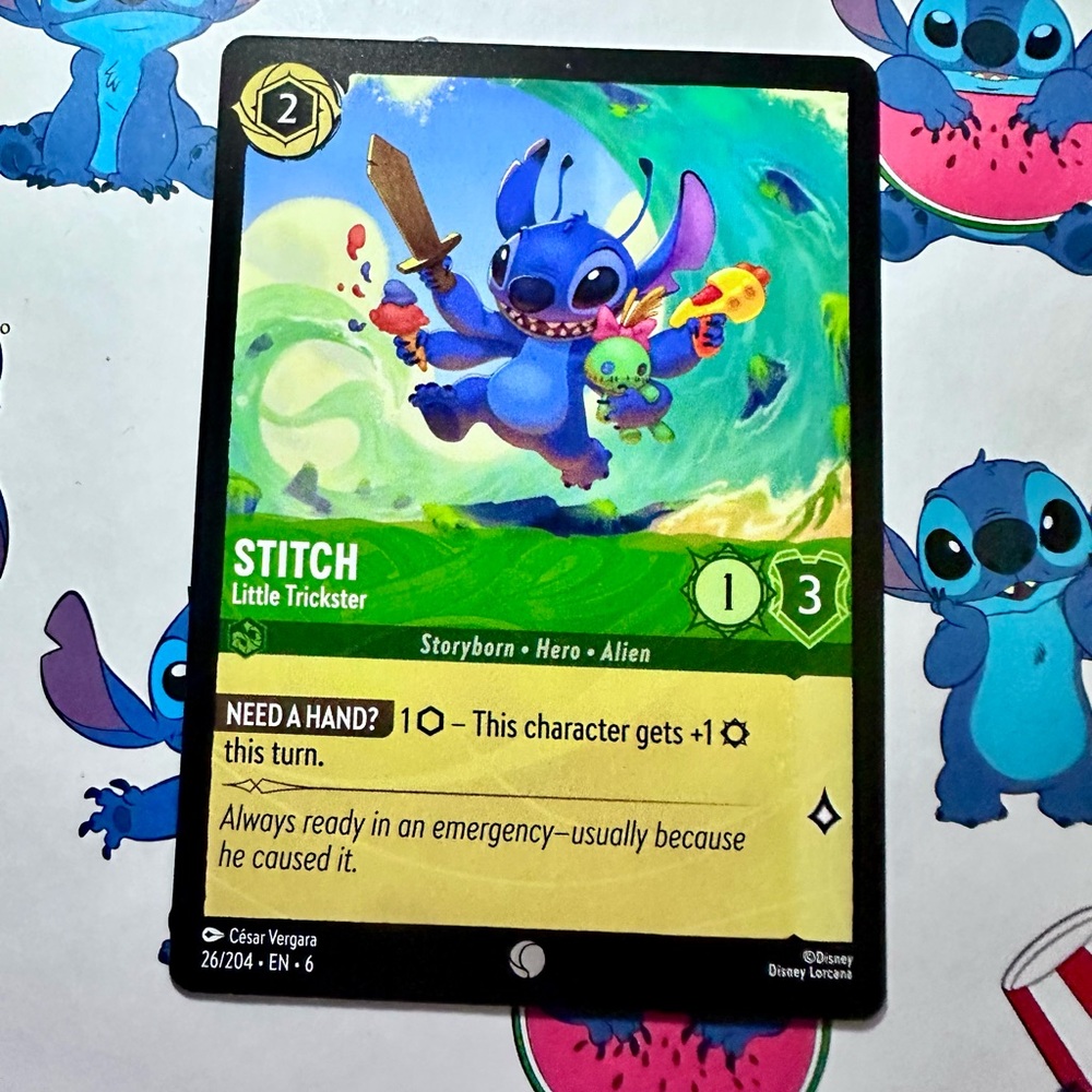stitch 26/204 [lilo & stitch] - common — disney lorcana: azurite sea